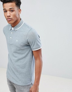 Футболка-поло с кантом Jack &amp; Jones - Зеленый