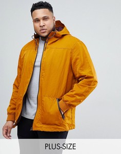 Пальто с капюшоном горчичного цвета River Island Big And Tall - Желтый
