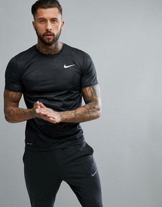 Темно-серая футболка с камуфляжным принтом Nike Training Dry 909350-060 - Черный