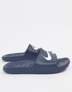 Синие шлепанцы Nike Kawa 832528-400 - Синий
