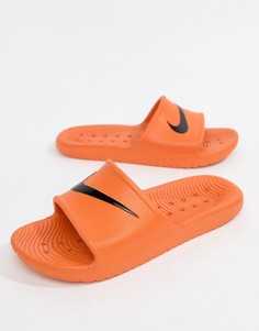 Оранжевые шлепанцы Nike Kawa 832528-800 - Розовый