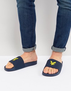 Темно-синие шлепанцы Lyle &amp; Scott Thomson - Темно-синий