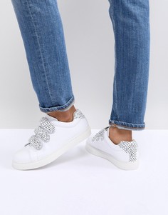 Монохромные кроссовки с тремя ремешками на липучках Suncoo - Белый