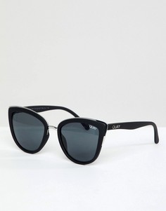 Черные солнцезащитные очки кошачий глаз Quay Australia My Girl - Черный