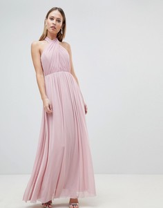 Шифоновое платье макси Lipsy - Розовый