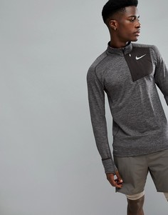 Свитшот с молнией Nike Running Therma Sphere Element 857829-202 - Коричневый