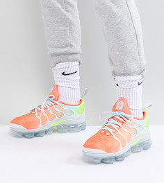 Серо-оранжевые кроссовки Nike Air Vapormax Plus - Серый