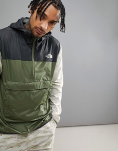Трехцветная куртка с капюшоном The North Face Fanorak - Зеленый