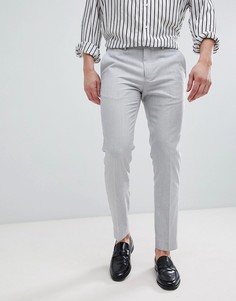 Светло-серые брюки скинни River Island - Серый