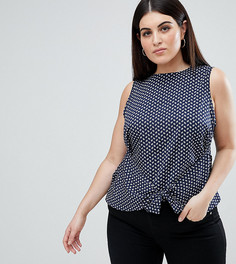 Майка с завязкой и принтом пейсли AX Paris Plus - Мульти