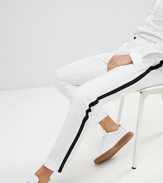 Зауженные брюки с черными полосками по бокам Noak - Белый