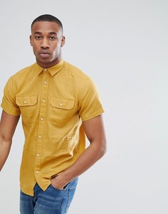 Рубашка с короткими рукавами и двумя карманами Jack &amp; Jones Premium - Желтый