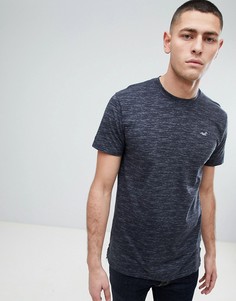 Черная футболка с логотипом Hollister - Черный
