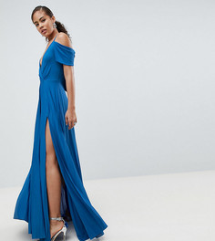 Плиссированное платье макси ASOS DESIGN Tall - Зеленый