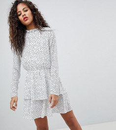 Ярусное платье в горошек Missguided Tall - Мульти