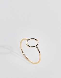 Овальное кольцо ASOS DESIGN - Серебряный