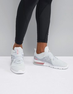 Серо-розовые кроссовки Nike Running Air Max Sequent - Мульти