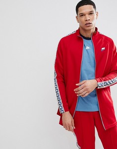 Красная спортивная куртка с полосками сбоку Nike AJ2681-687 - Красный