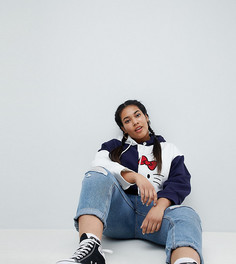 Укороченный худи колор блок Hello Kitty x ASOS CURVE - Мульти