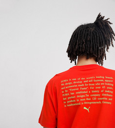 Красная футболка с принтом Puma эксклюзивно для ASOS - Красный
