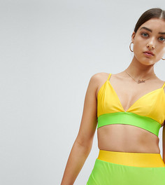 Бикини-топ с контрастной отделкой PrettyLittleThing - Мульти