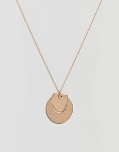 Ожерелье с подвеской ASOS DESIGN - Золотой