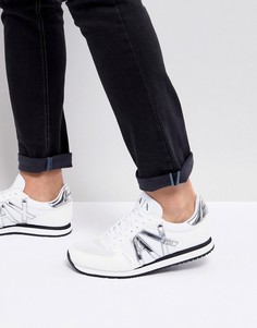Белые кроссовки с логотипом Armani Exchange Ax - Белый