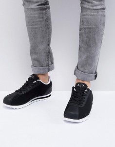 Черные кроссовки с логотипом Armani Exchange - Черный
