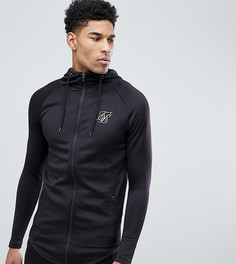 Черный спортивный худи с золотистым логотипом SikSilk TALL эксклюзивно для ASOS - Черный
