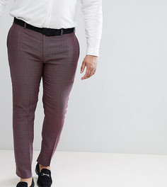 Фактурные облегающие брюки ASOS PLUS Wedding - Фиолетовый