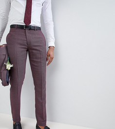 Фактурные облегающие брюки ASOS TALL Wedding - Фиолетовый