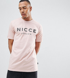 Футболка с большим резиновым логотипом Nicce London TALL эксклюзивно для ASOS - Розовый