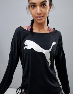 Топ с завязками по бокам Puma - Черный