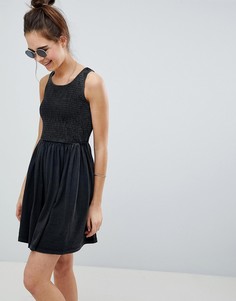 Сарафан со сборками на лифе ASOS DESIGN - Серый