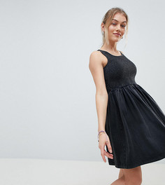 Сарафан с присборенным лифом ASOS DESIGN Petite - Серый