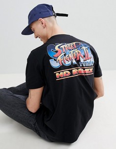 Свободная футболка ASOS DESIGN Street Fighter - Черный