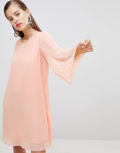Плиссированное платье Y.A.S - Розовый