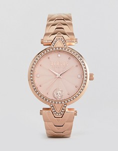 Золотисто-розовые часы с кристаллами Versus Versace V VSPCI3717 - 34 мм - Золотой