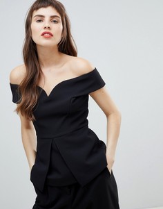 Топ River Island - Черный