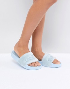Шлепанцы с искусственным мехом Puma Fenty - Синий