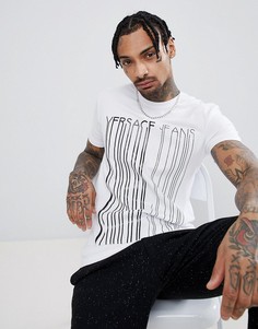 Белая футболка с крупным логотипом Versace Jeans - Белый