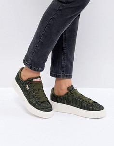 Кроссовки на платформе Puma - Зеленый