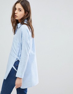 Рубашка с разрезами по бокам Glamorous - Синий