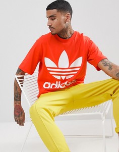 Красная свободная футболка adidas Originals adicolor CW1213 - Красный