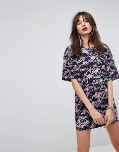 Свободное платье Love Moschino - Мульти