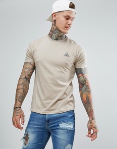 Футболка с вышитым логотипом Brave Soul Evil Eye - Светло-бежевый