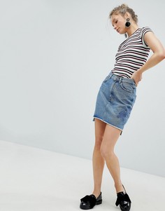 Джинсовая юбка Monki - Синий