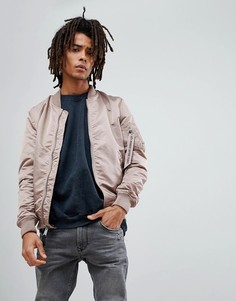 Узкий двусторонний бомбер Alpha Industries MA-1 VF LW - Розовый