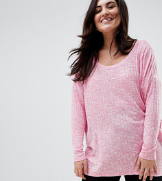Oversize-топ Junarose - Розовый