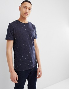 Футболка с принтом Jack &amp; Jones - Темно-синий